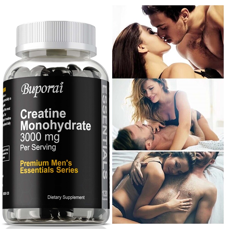 Pre Workout Supplement - Creatine Monohydrate Capsules for Enhance Muscle