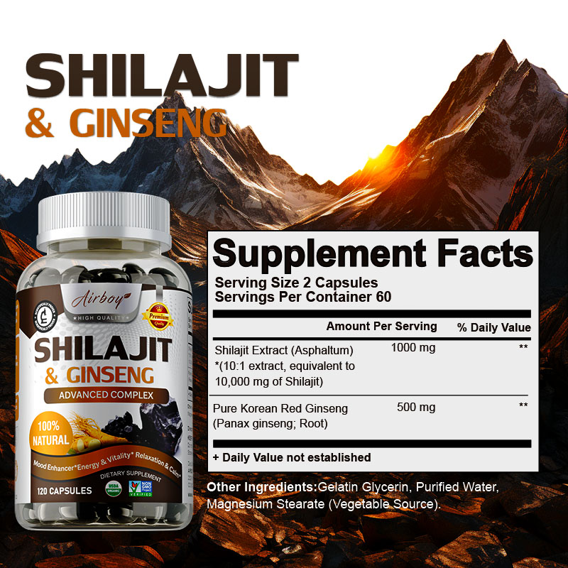 Shilajit & Ginseng - Energy &  - огляд і ціна Pre Workout Supplement