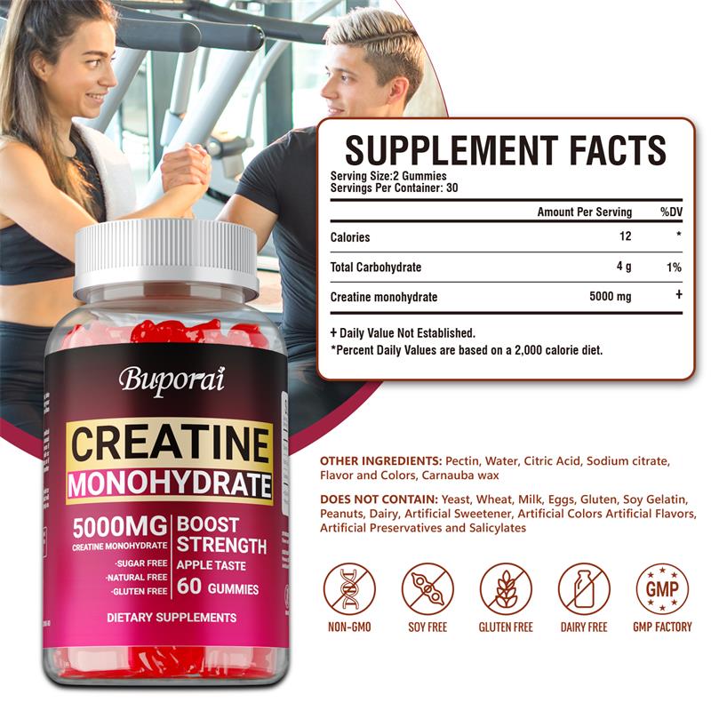 Creatine Monohydrate Gummies - - огляд і ціна Pre Workout Supplement