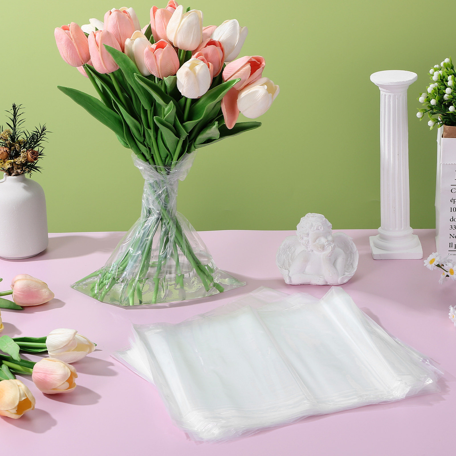 50pcs Flower Bags Plastic Fres - огляд і ціна Nutrition & Fitness Hub