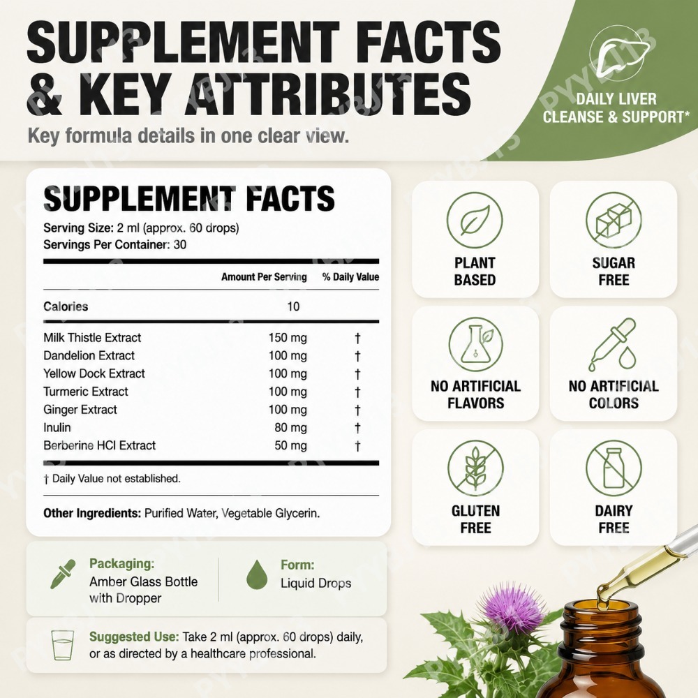 Liver Support Drops with Berbe - огляд і ціна Nutrition & Fitness Hub