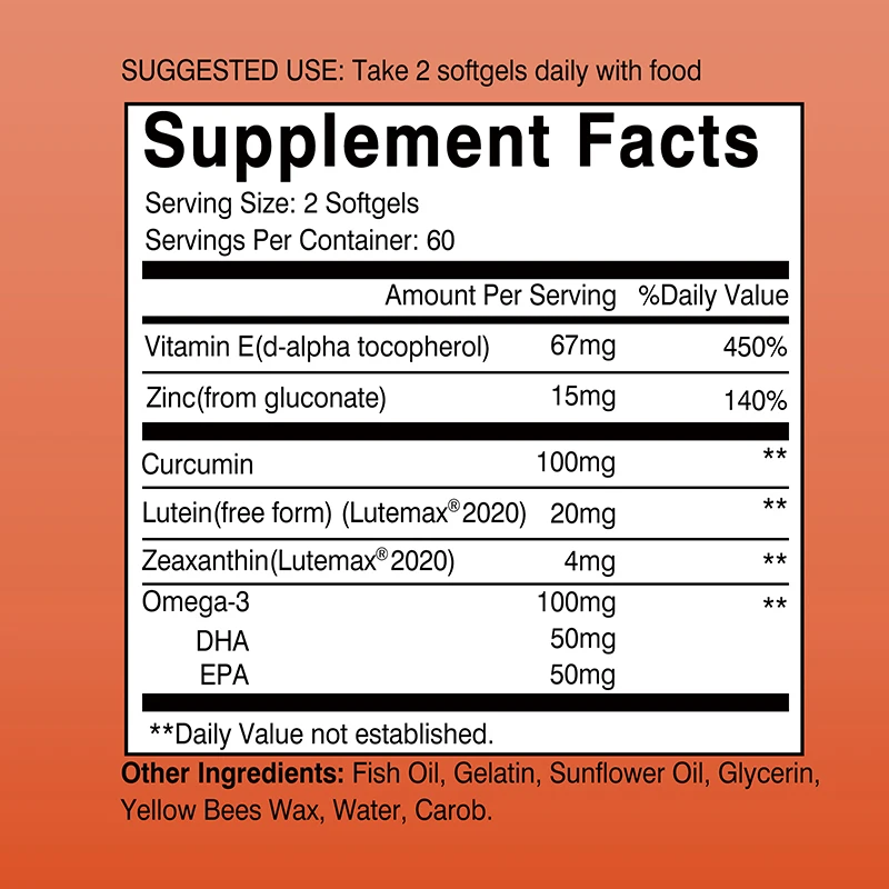 Lutein - with Zeaxanthin, Vita - огляд і ціна Pre Workout Supplement