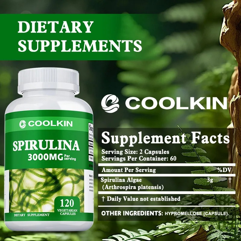 Spirulina Capsules - Detox, En - огляд і ціна Nutrition & Fitness Hub
