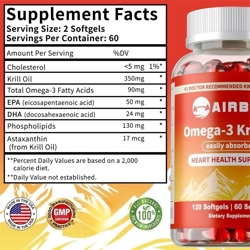 Omega-3 Krill Oil with Astaxan - огляд і ціна Krill Oil Supplement